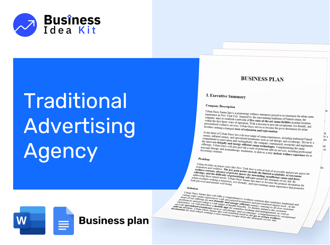 Traditional Advertising Agency Business Plan Example