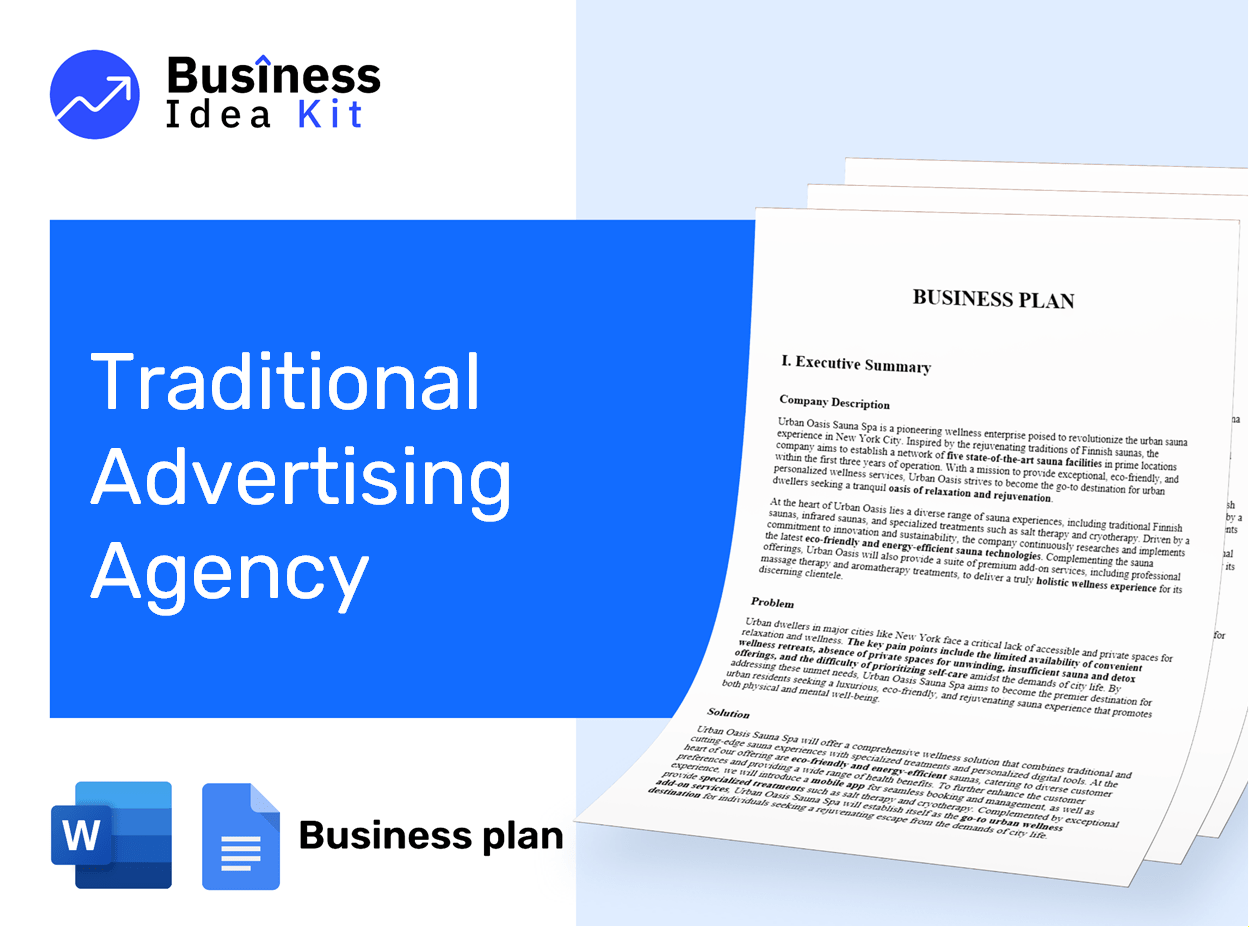 Traditional Advertising Agency Business Plan Example