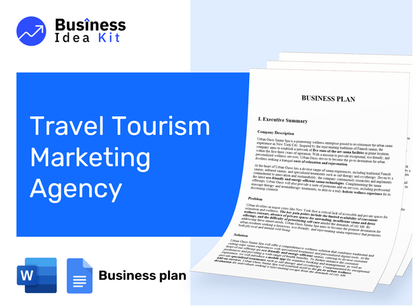 Travel Tourism Marketing Agency Business Plan Example
