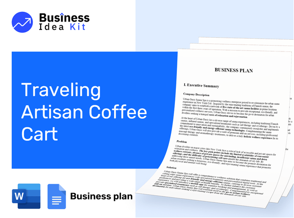 Traveling Artisan Coffee Cart Business Plan Example