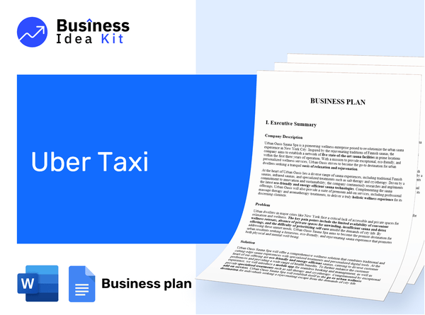 Uber Taxi Business Plan Example