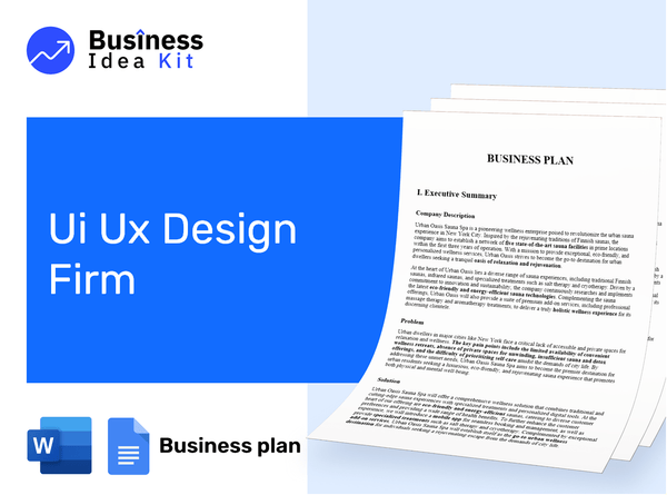 Ui Ux Design Firm Business Plan Example
