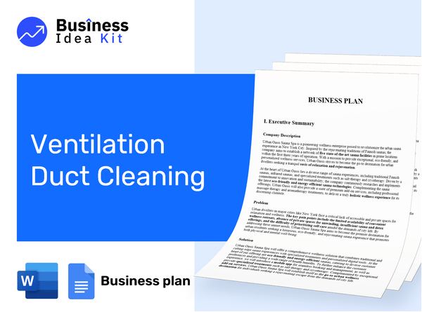Ventilation Duct Cleaning Business Plan Example