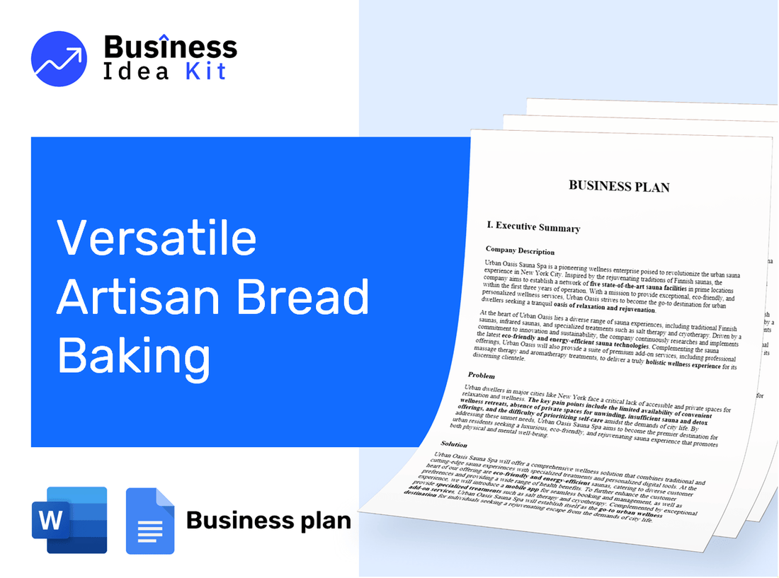 Versatile Artisan Bread Baking Business Plan Example