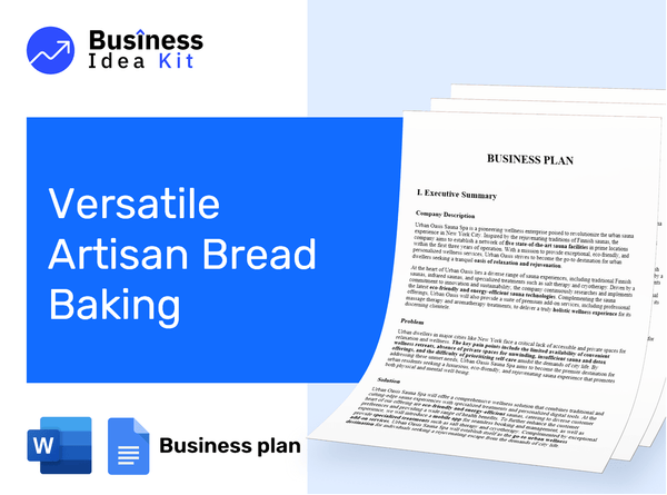 Versatile Artisan Bread Baking Business Plan Example