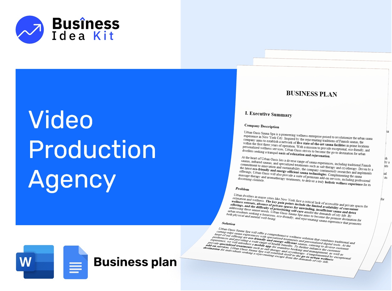 Video Production Agency Business Plan Example