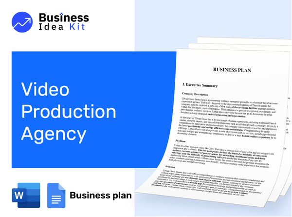 Video Production Agency Business Plan Example