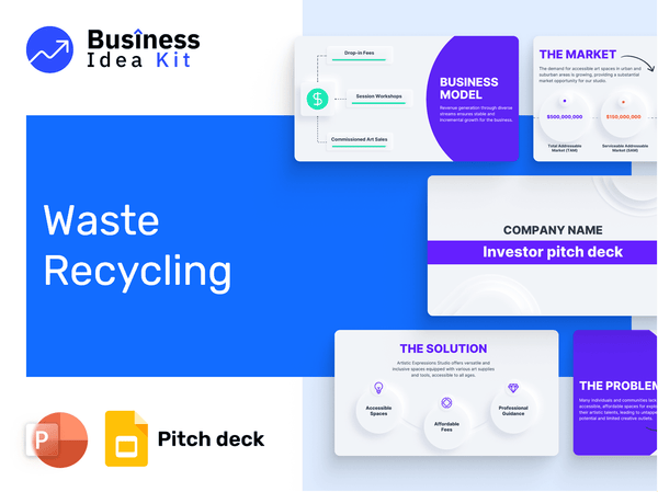 Waste Recycling Pitch Deck Example
