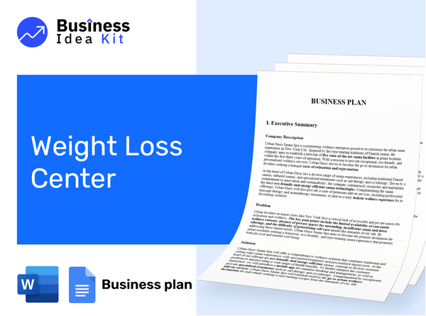 Weight Loss Center Business Plan Example