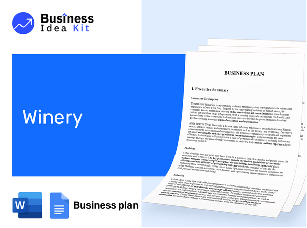 Winery Business Plan Example