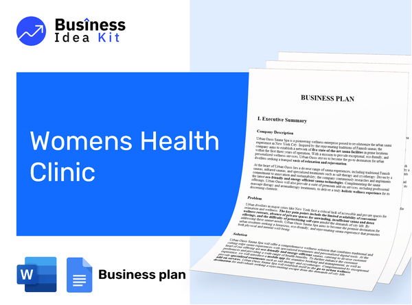Womens Health Clinic Business Plan Example