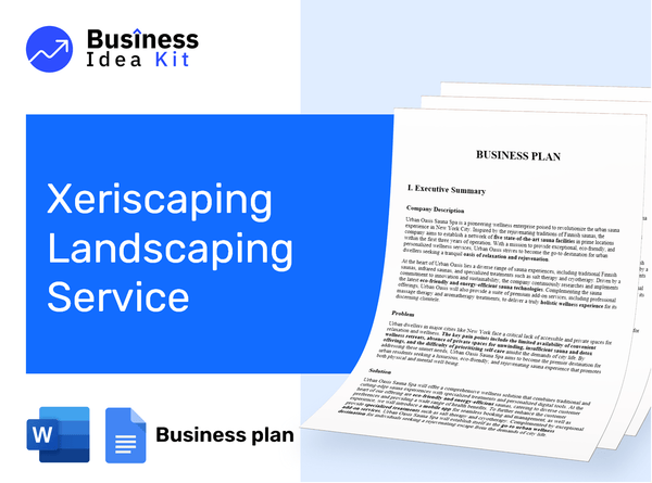 Xeriscaping Landscaping Service Business Plan Example