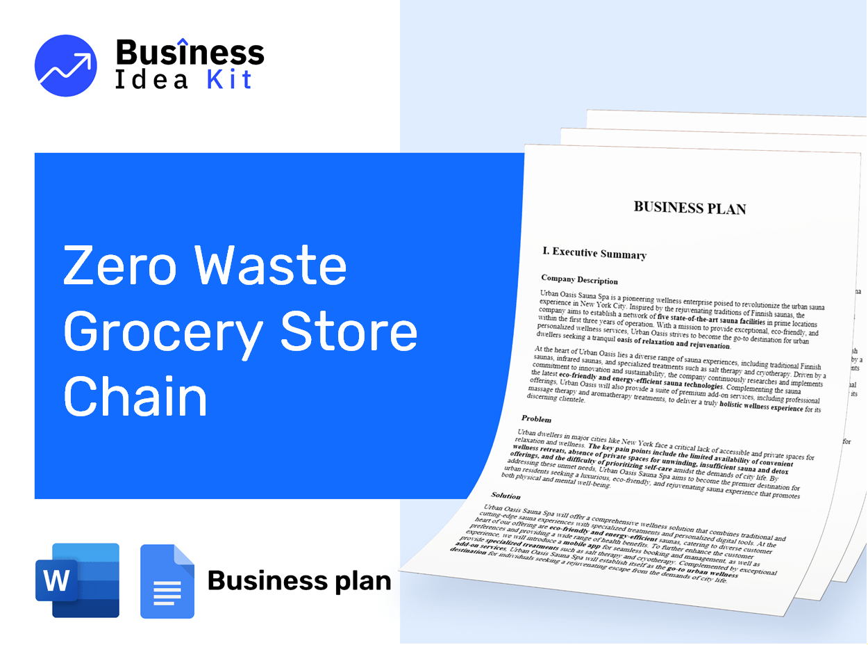 Zero Waste Grocery Store Chain Business Plan Example