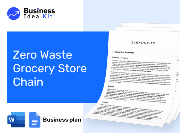 Zero Waste Grocery Store Chain Business Plan Example